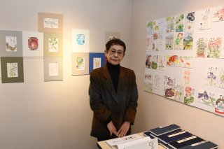 10面：上越からの絵手紙も　池田ときえさん絵手紙作品展　６０点を展示販売　ギャラリー祥